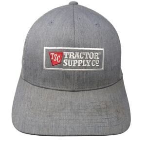 Tractor Supply Co Snapback Trucker Hat Gray One Size Adjustable Embroidered
